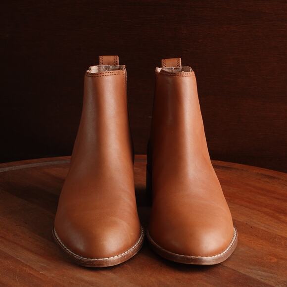 Madewell Boots Womens Size 5 Brown Carina Chelsea Slip On Ankle Leather Western - Picture 3 of 15